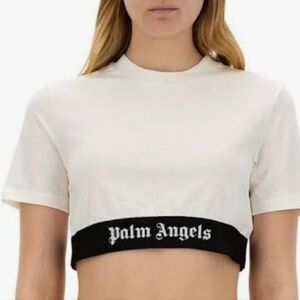 Palm Angels | Logo Underband Cropped T Shirt